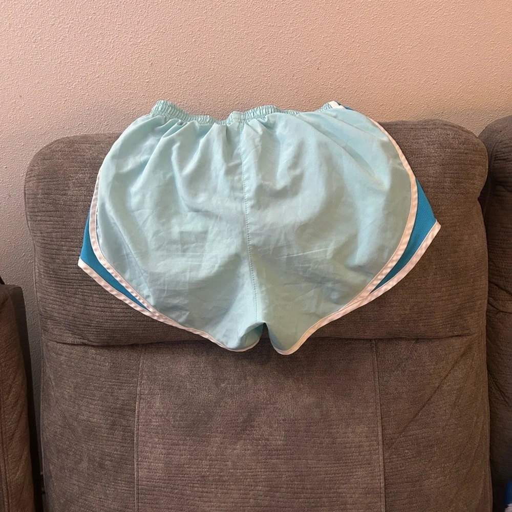 Nike 2 pair of Shorts, Dri-fit, teal, small and light blue, Xsmall - Picture 8 of 12